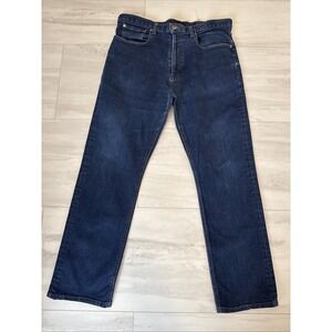 Hart Schaffner Marx Mens Straight Leg Blue Denim Jeans 38/30 Medium Wash